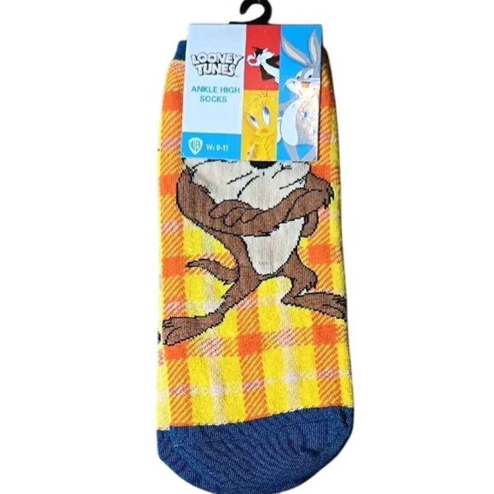 Warner Bros. Looney‎ Tunes Taz Ankle High Socks, Womens Size 9-11, NEW
